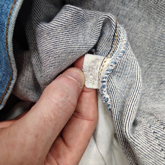 VTG Levis Shorts Men's 33 Blue 517 Cut‎ Off Jean Shorts Made In USA Denim - Picture 7 of 12